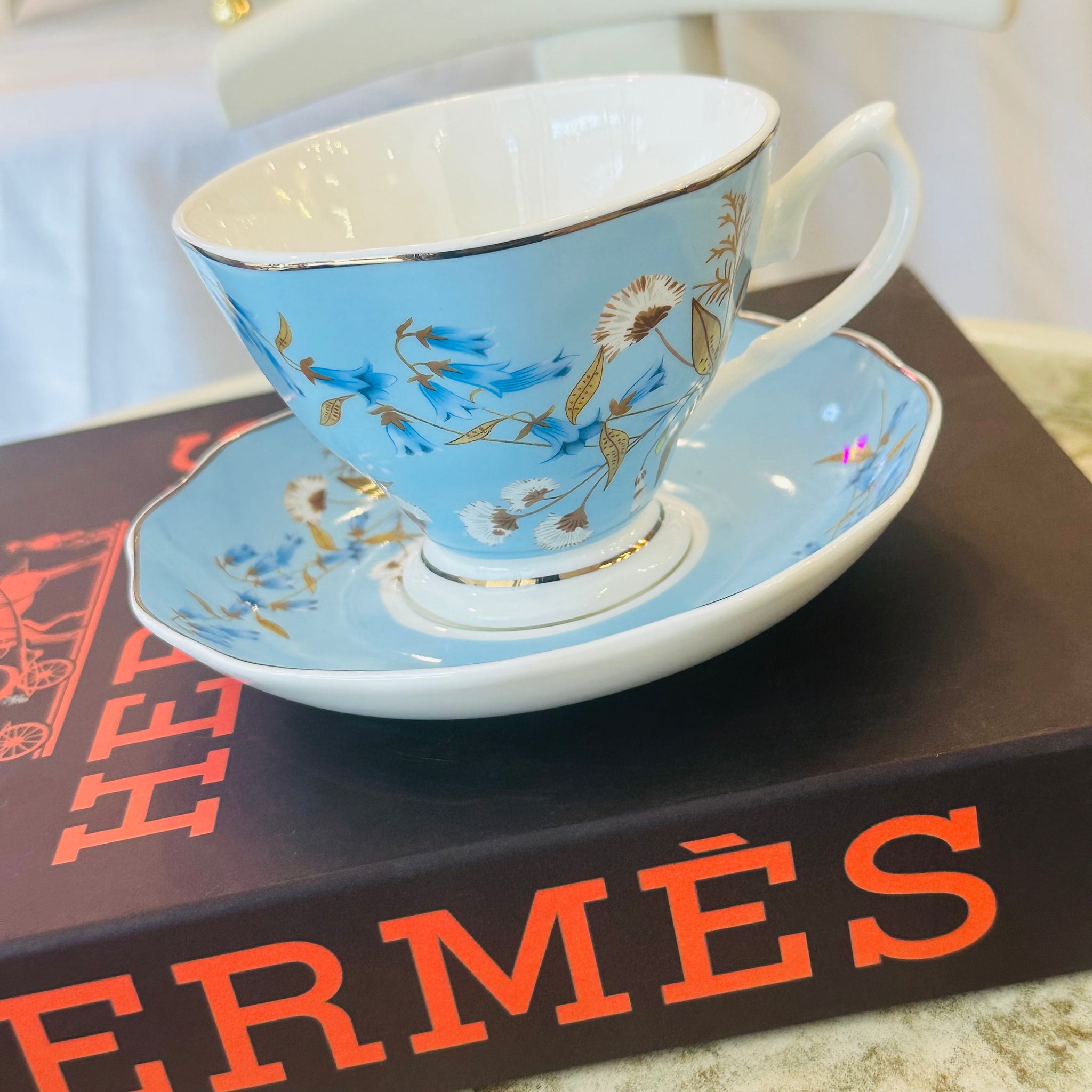 Blue Bell Whisper (Set Of Six Cups & Saucers)