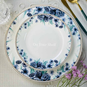 Dinner set 61 Piece Winter Feels-Blue Rose