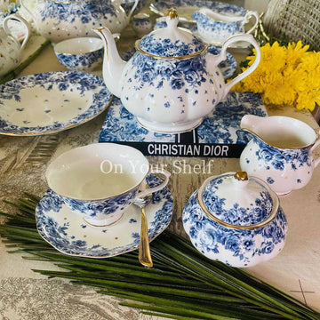 75 Secret Garden Dinner Set-Blue