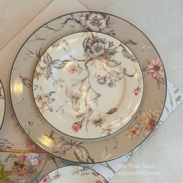 Japanese Grey Serene (24 Piece Plate Set)