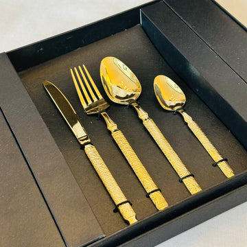 Regalia Gold Cutlery Set (24 Piece 3mm Gauge)