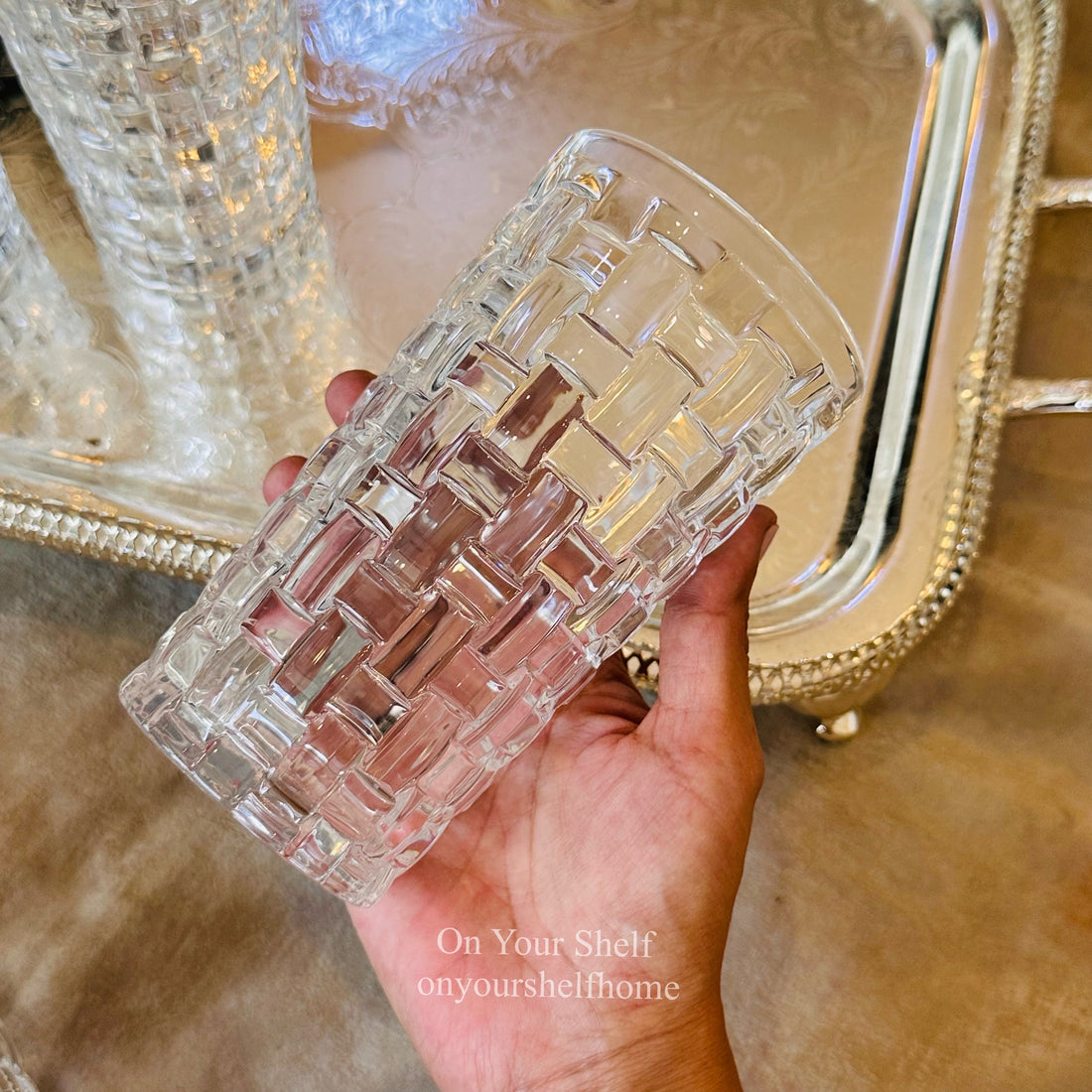 Imperial Lattice Glasses – (Set of Six/400ml/Full Glass)