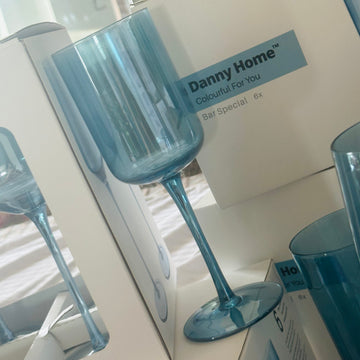 Grace Blue Stem Glasses (Set Of Four)