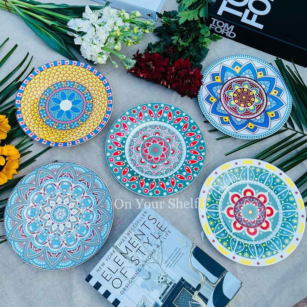 Ethnic Plates - Light Blue Trance