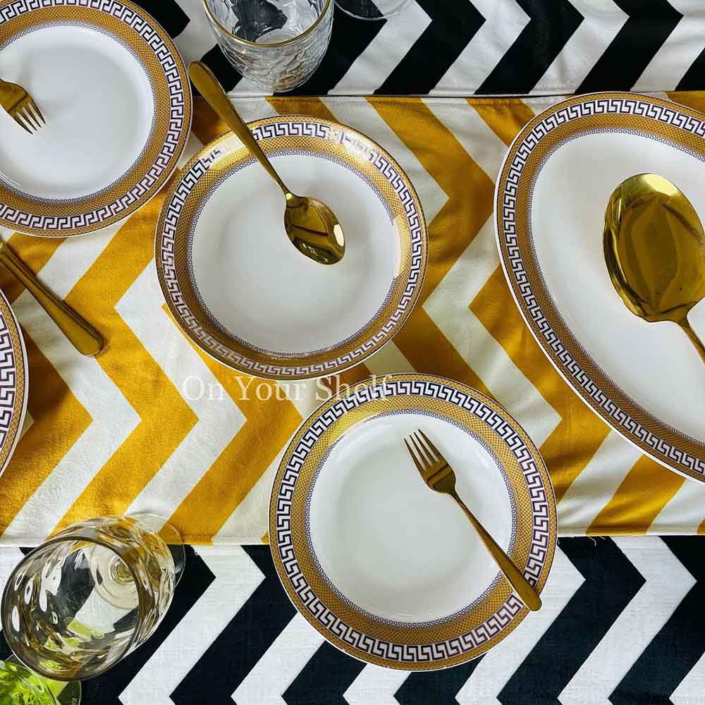 Dull Gold Italia Deep Quarter Plate 8"