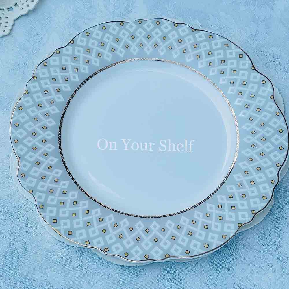 Angela Moroccan Grey - 18 Piece Plate Set