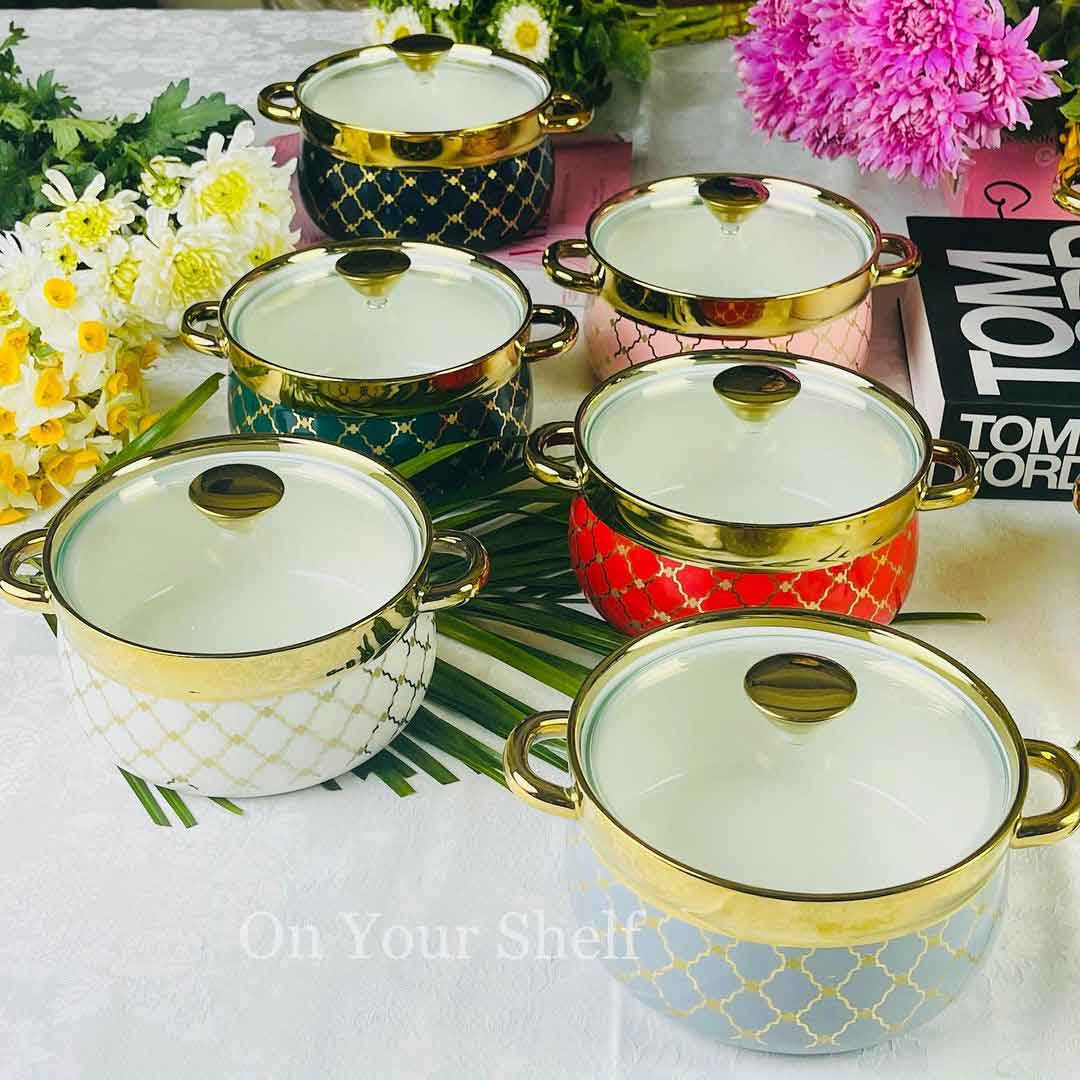 Taureen Pot Moroccan Vector - Black