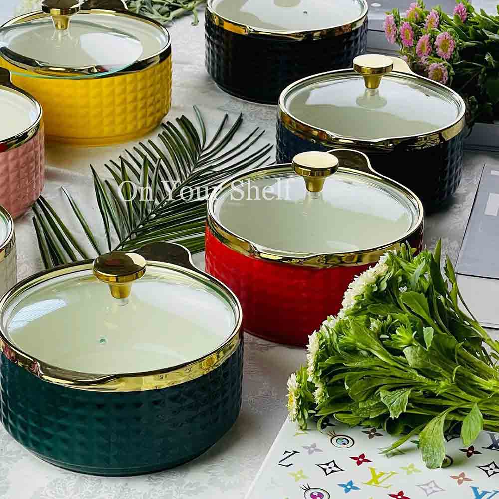 Taureen Pot Textured Large - Grey