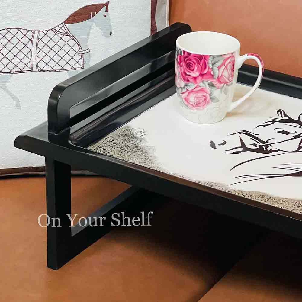 Breakfast Bed Tray - Black Stallion