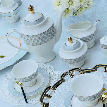 Angela Moroccan Grey 47 Piece Dinner Set - Main Image