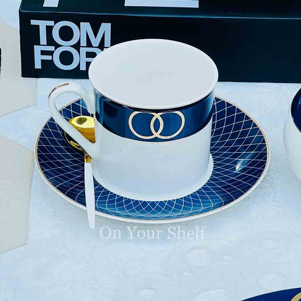 Angela Royale Blue - 47 Piece Dinner Set