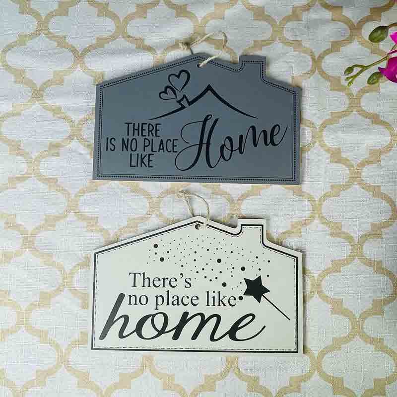 Quote Board-No Place Like Home White