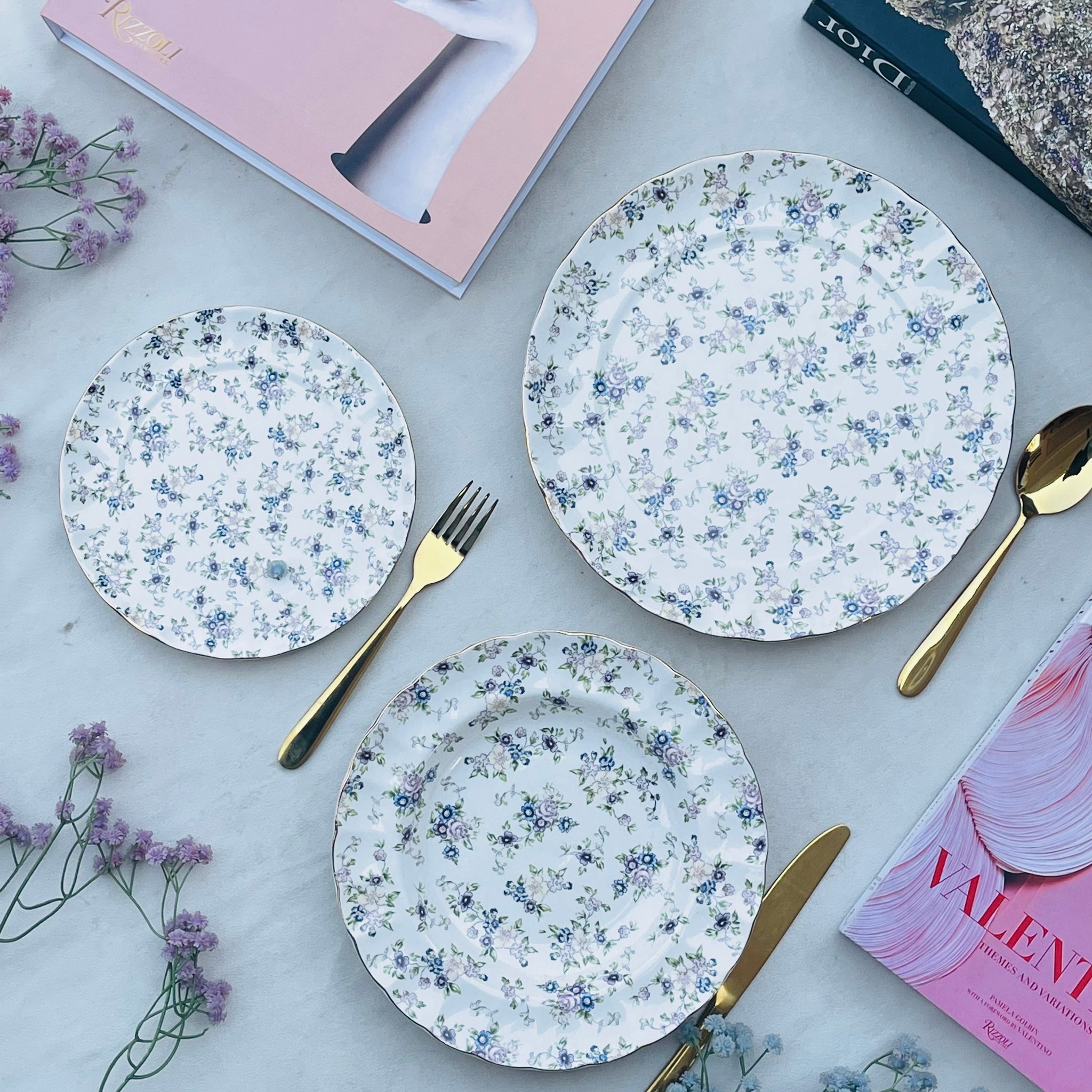 Secret Garden Spring Floral (18 Piece Plate Set)