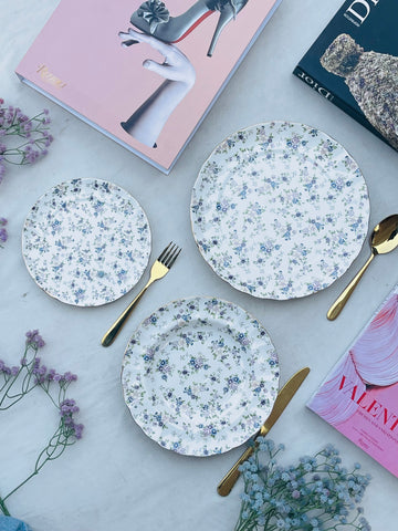 Secret Garden Spring Floral (18 Piece Plate Set)