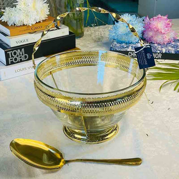 Queen Anne Fruit Bowl Gold