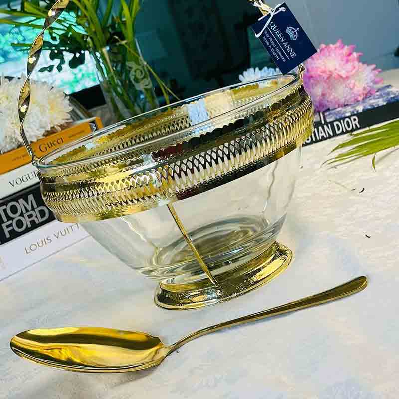 Queen Anne Fruit Bowl Gold