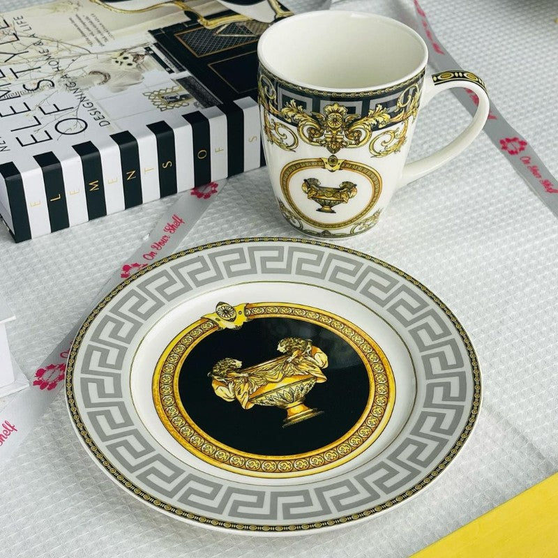 Italia Black & Gold Mugs