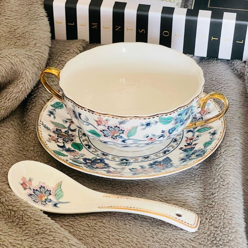 Soup Set Secret Garden Green Floral Band (23 Piece)