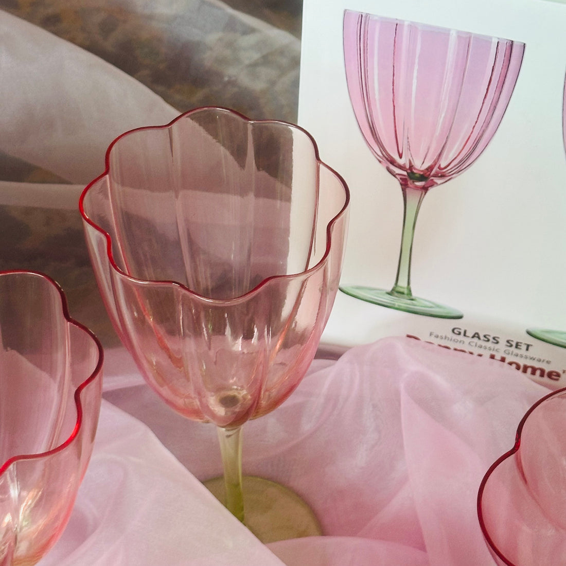 Petal Blossom Stem Goblets