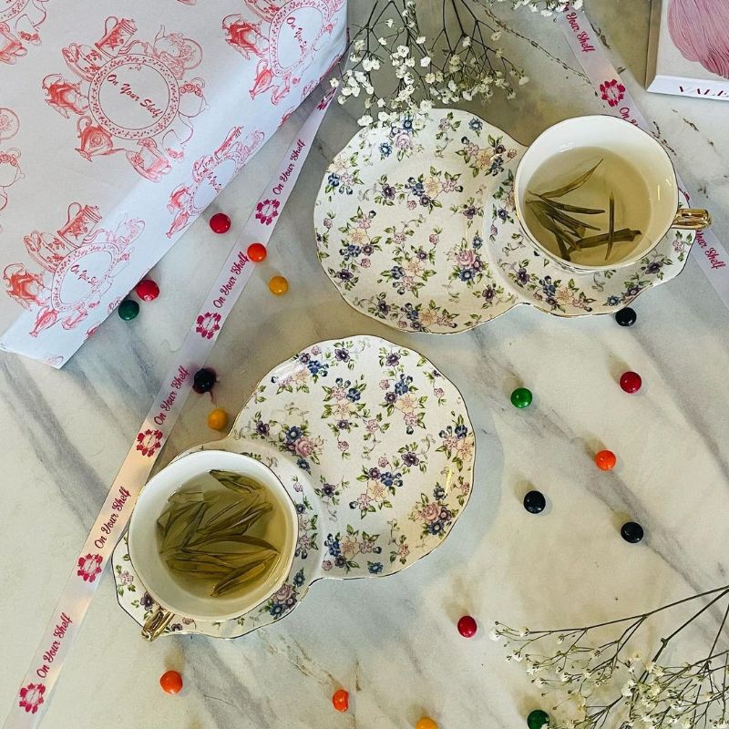Secret Garden Couples Cup Set Evergreen