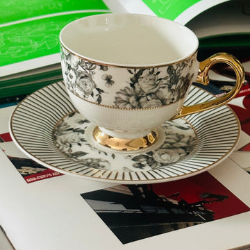 Monarch Rose (Set Of Six Cups & Saucers)