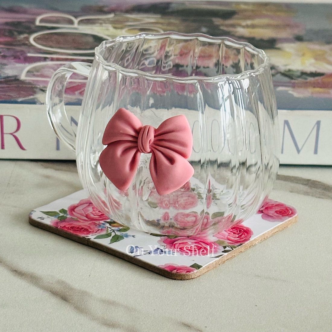 Little Pink Bow Charm Mug (Set Of Six)