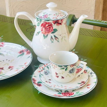 Summer Blossom Porcelain (24 piece tea set)