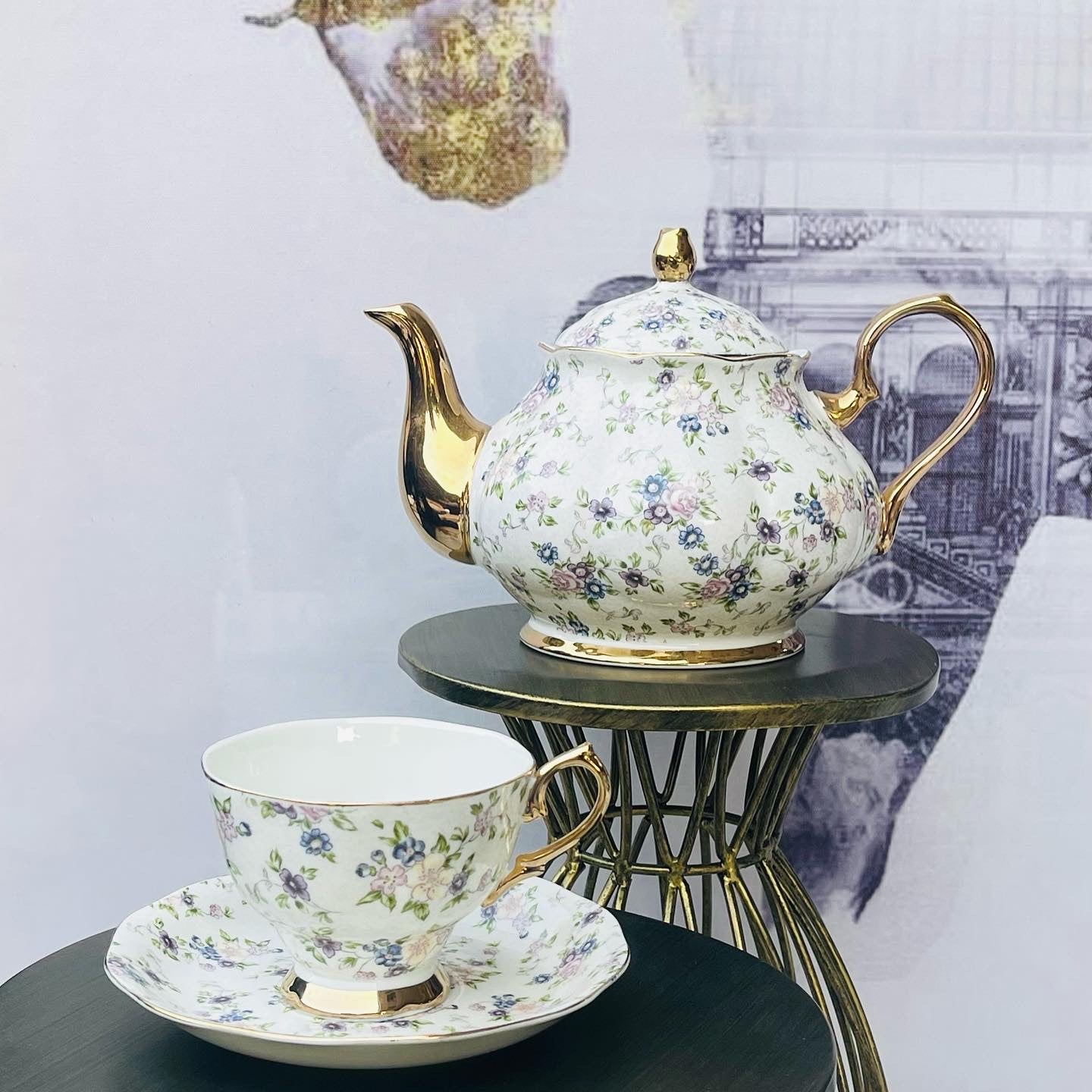 Secret Garden Spring Floral (24 piece tea set)