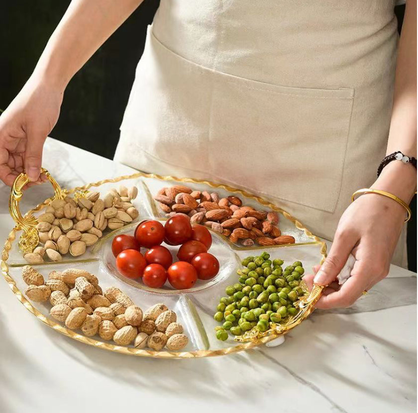 Glass Condiment Dish (5 compartments)