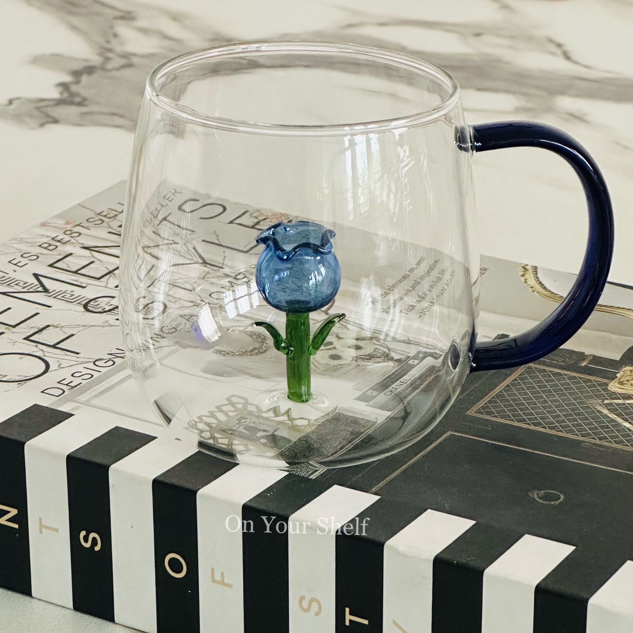 Little Blue Tulip Charm Mug(Single Piece)