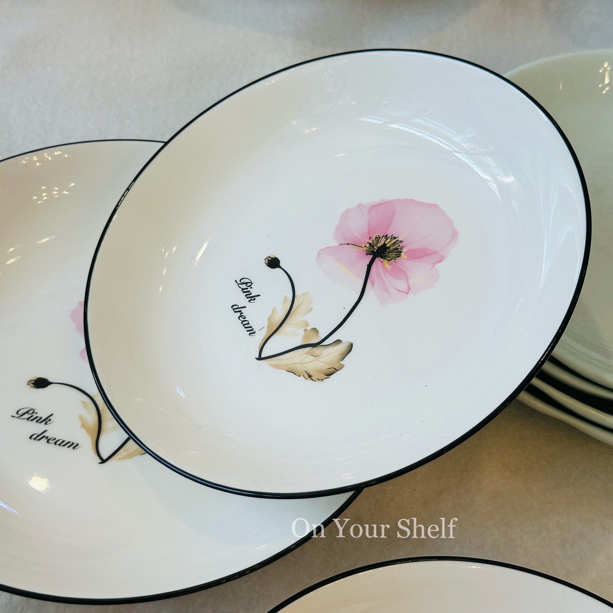 Pink Dream Deep Plates (Single Piece)