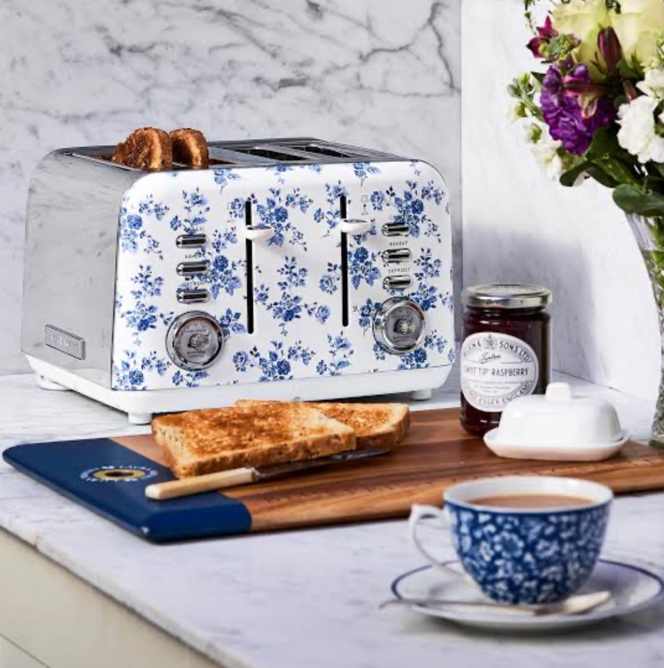 Laura Ashley 4 Slice Toaster China Rose (Pre Order)