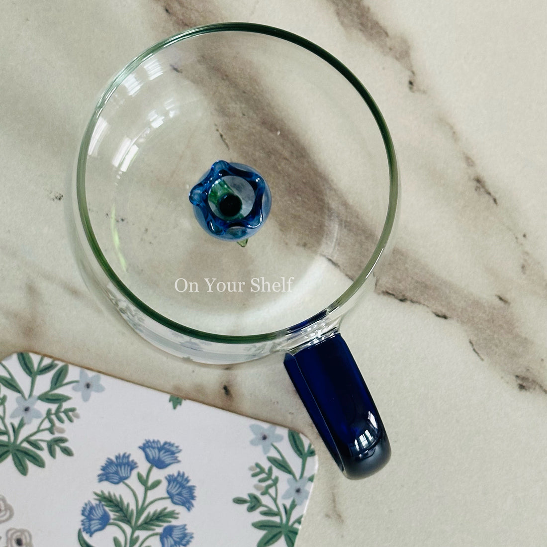 Little Blue Tulip Charm Mug(Single Piece)