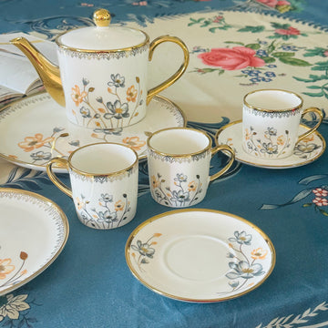 Golden Meadow Charm (24 Piece Tea Set)