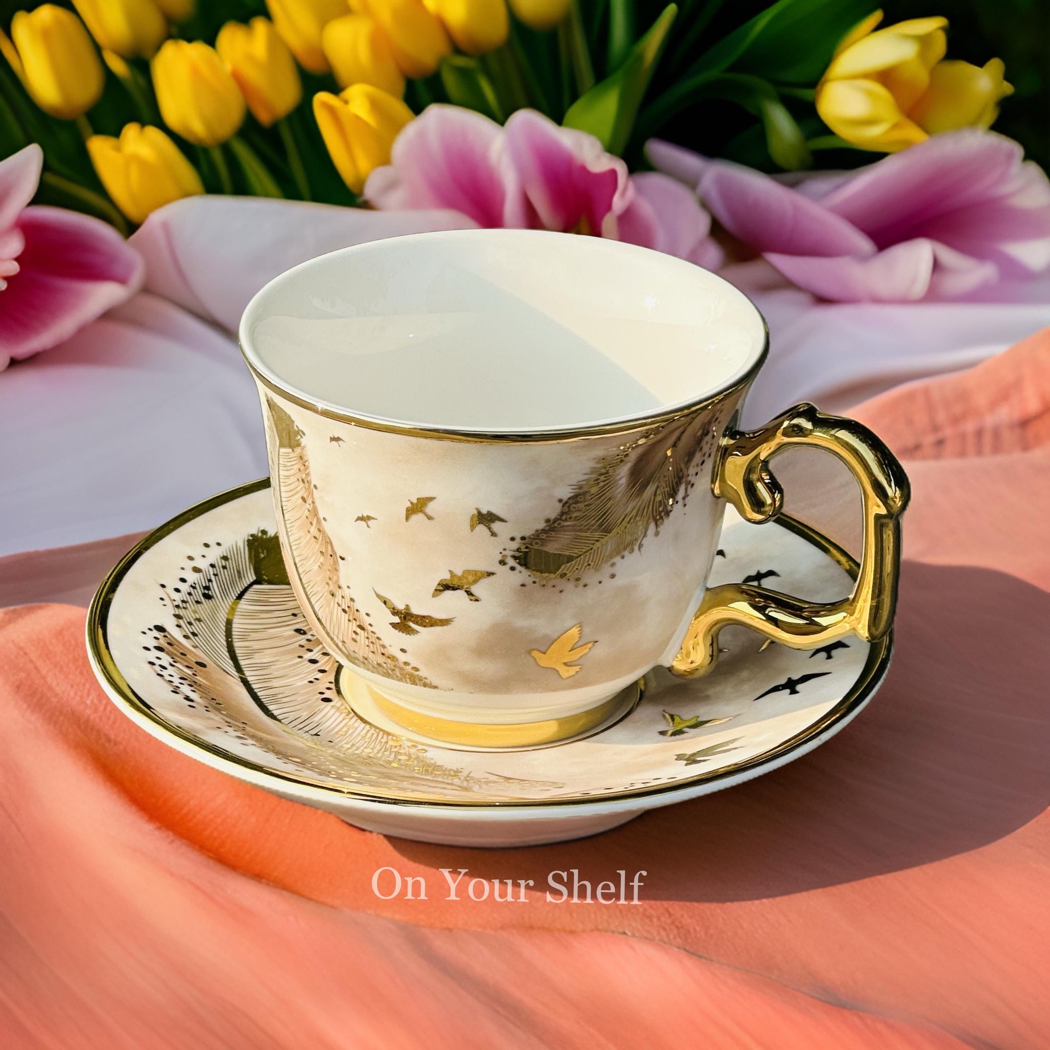 The Soaring Bird Tea Cups (Set Of Six Tea Cups & Saucers)