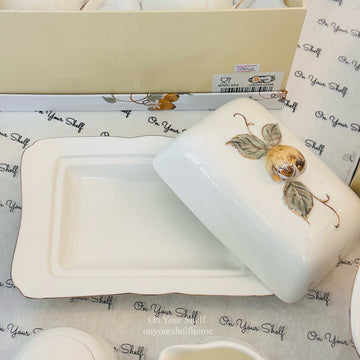 Strawberry Luxe Butter Dish