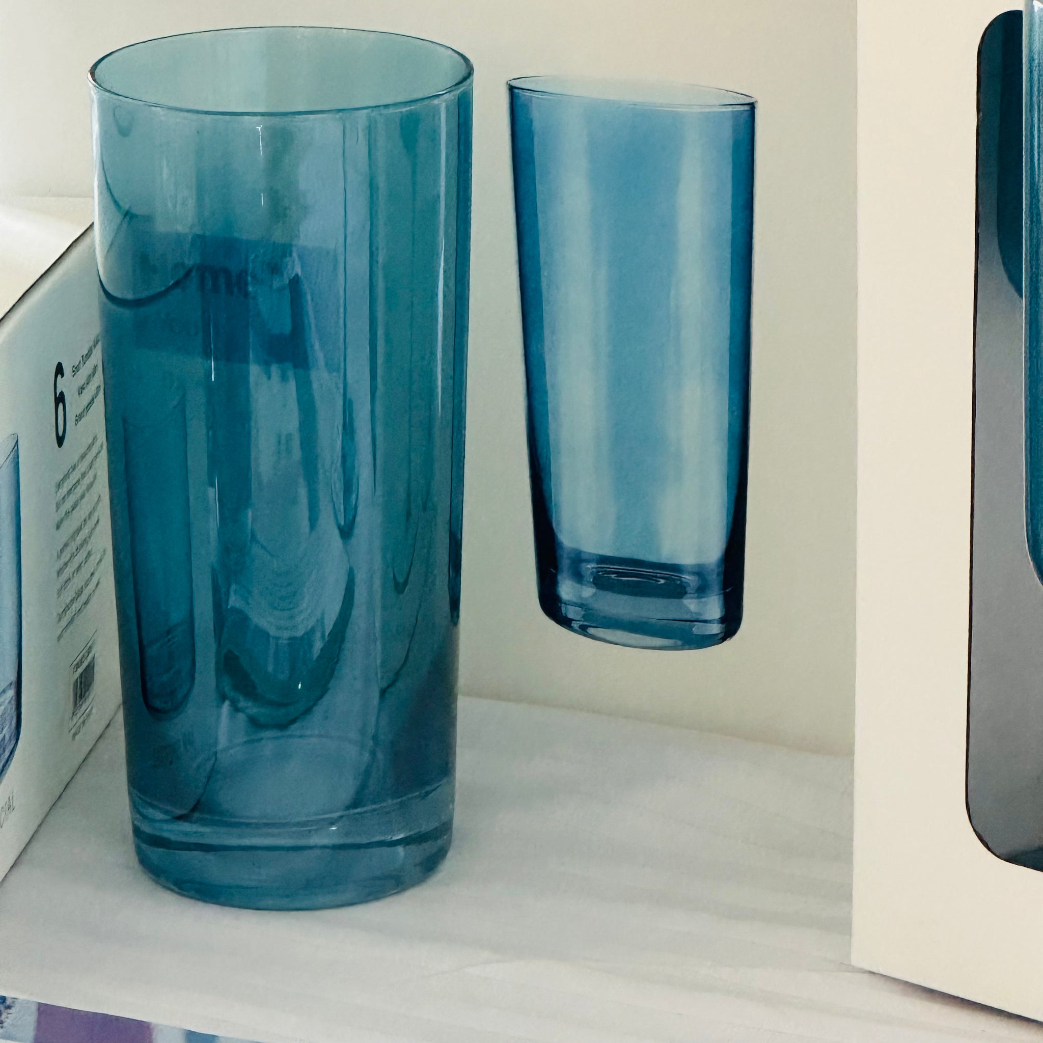 Grace Blue Full Glass (Set Of Six)