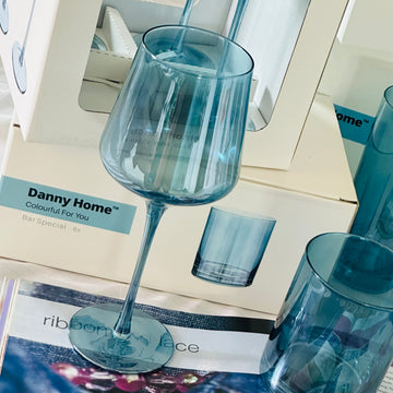 Grace Blue Goblets (Set Of Four)