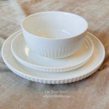 Porcelain Veil — 12 Pc Dinner Set