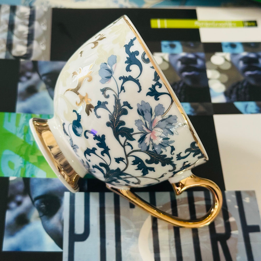 The Regal Teal (Set Of Six Cups & Saucers)