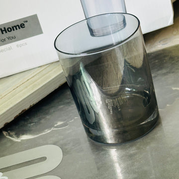 Charcoal Mist Half Glasses (Set of Six Glasses)