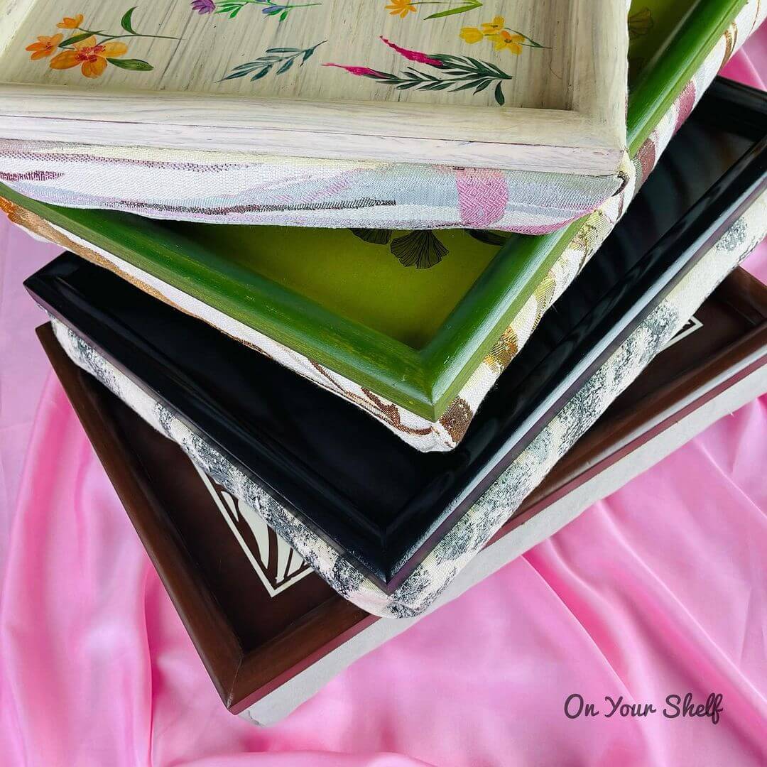 Laptray - Brown White