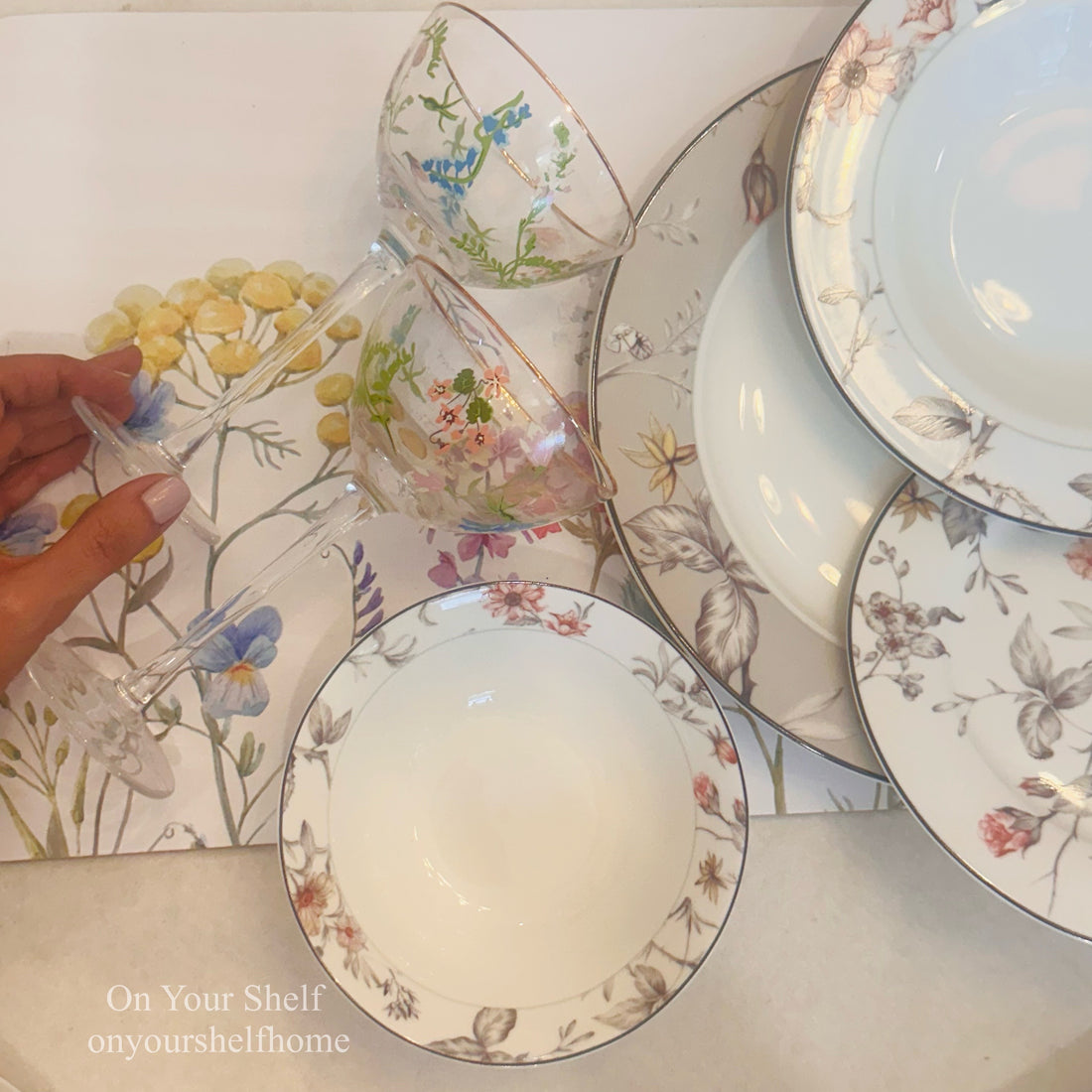 Japanese Grey Serene (24 Piece Plate Set)