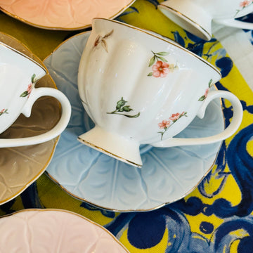 Pastel Daydream (Set Of Six Tea Cups & Saucers