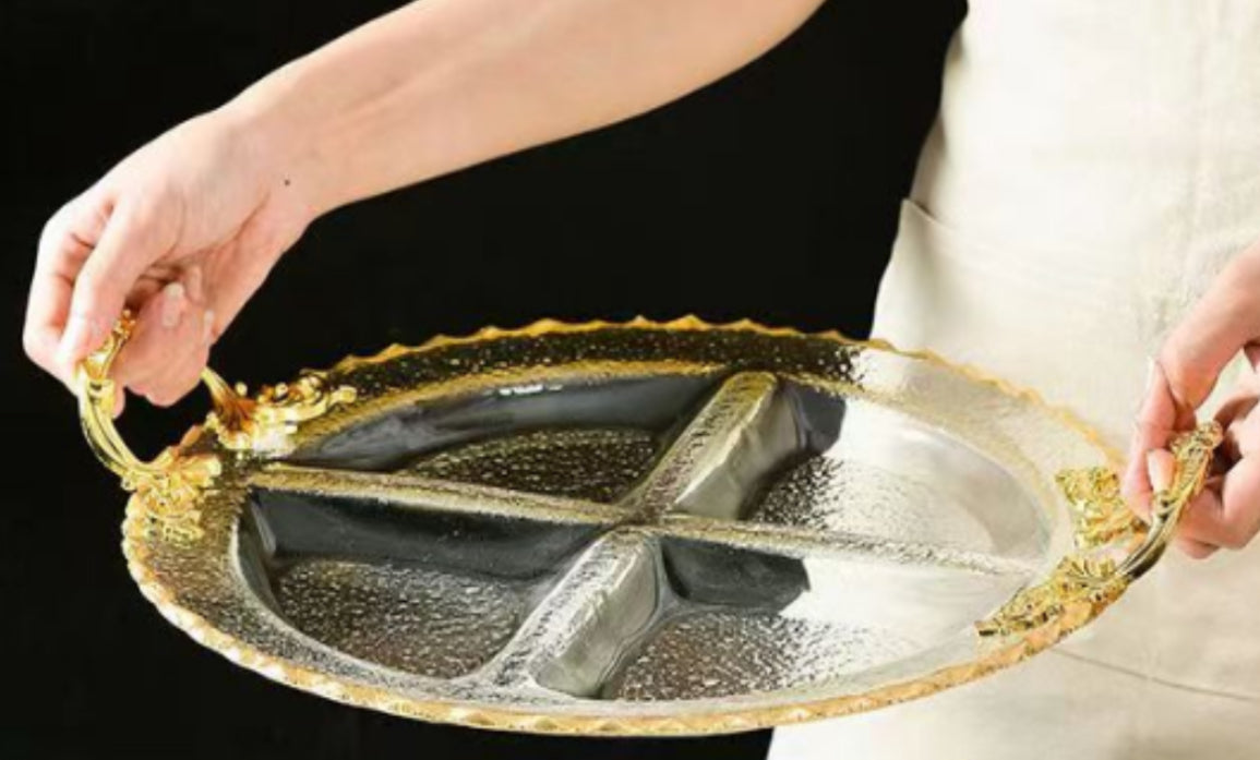 Glass Condiment Dish (4 compartment)