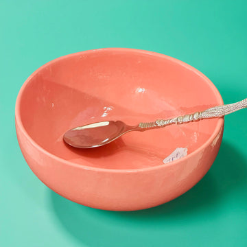 On Your Shelf Coral Stoneware Bowl