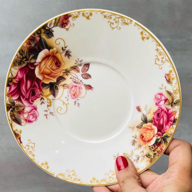 Tea Cup and Saucers Daulton Old Country Roses Set of Six