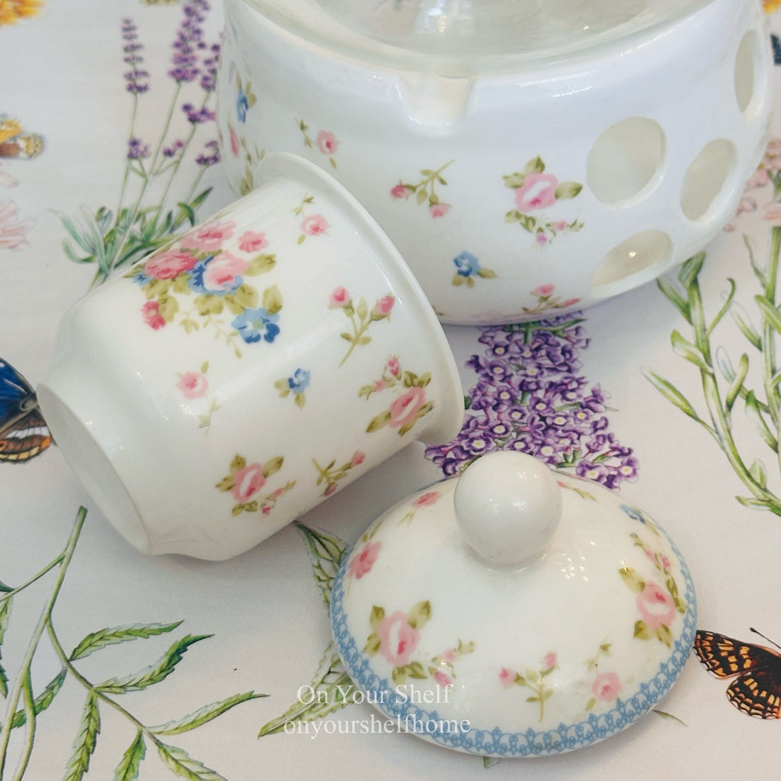 Petite Rose Warmer Teapot Set