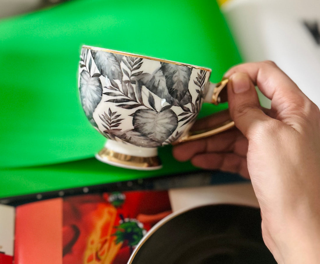 Emerald Whisper (Set Of Six Cups & Saucers)