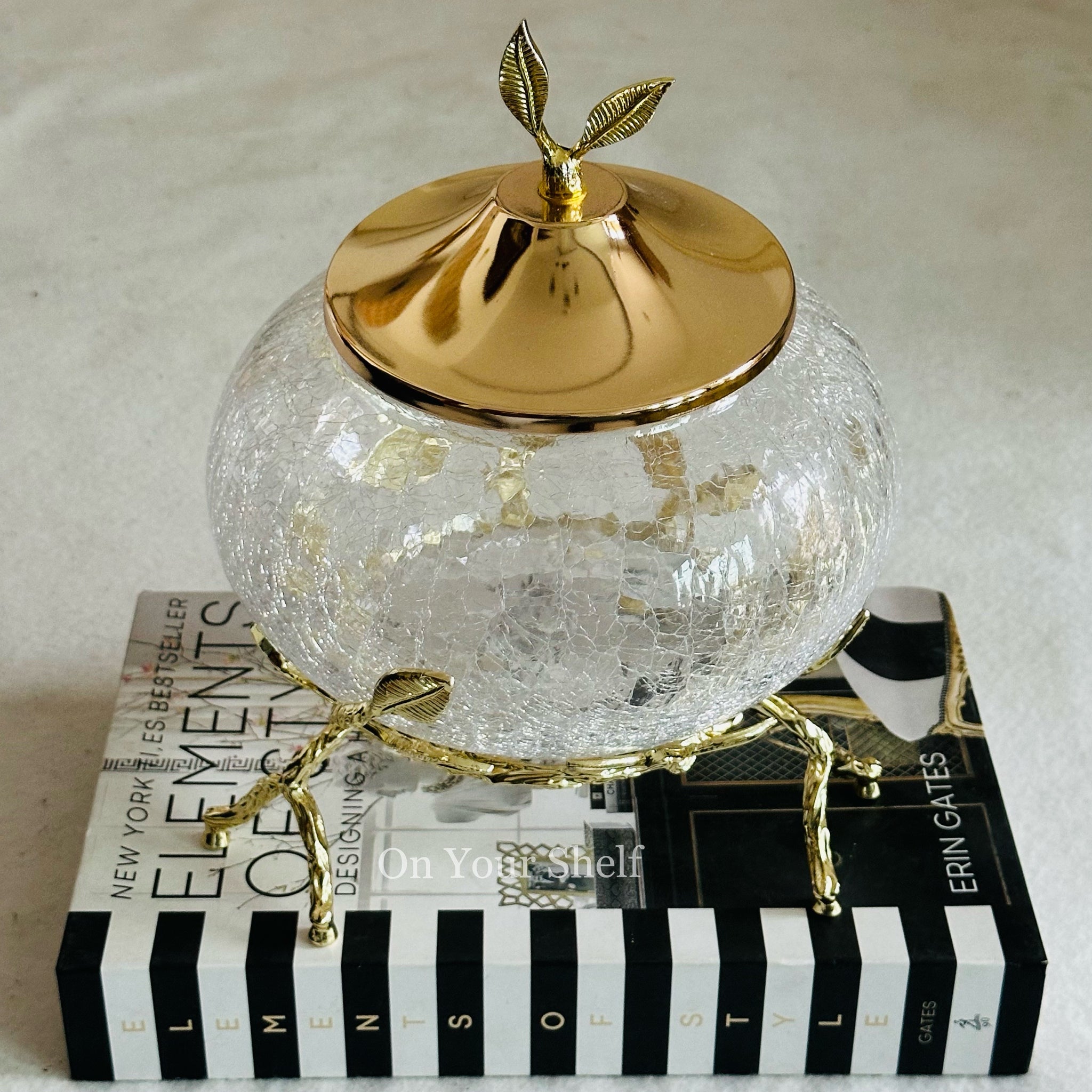 The Golden Canopy Glass Jar